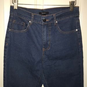 High waisted skinny jeans